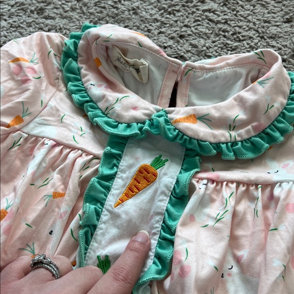 Marie Nicole Clothing Easter Bunny Carrot Pink Shirt - Picture 3 of 4